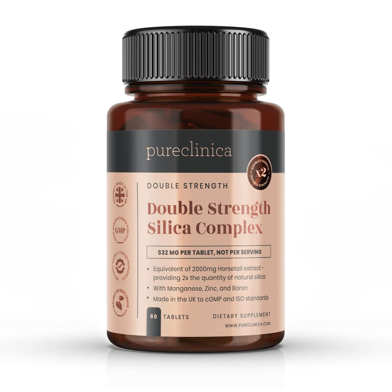 [Australia] - Double Strength Silica Complex x 90 Tablets - 3 Month Supply 2000mg Horsetail Extract Per Tablet 