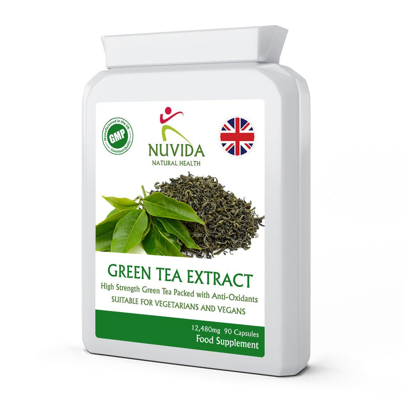 [Australia] - Green Tea Capsules - 90 High Strength Green Tea Extract Capsules - A Natural Green Tea Supplement and Powerful Antioxidant - Vegan and Vegetarian Friendly 