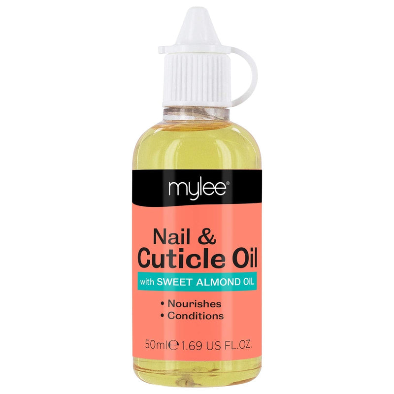 [Australia] - Mylee Sweet Almond Nail & Cuticle Oil 50ml, – Deeply Hydrating & Nourishing Cuticle Conditioner Oil, Non-Greasy Formula and Leaves No Sticky Residue, Lightly Scented With Almond Oil 