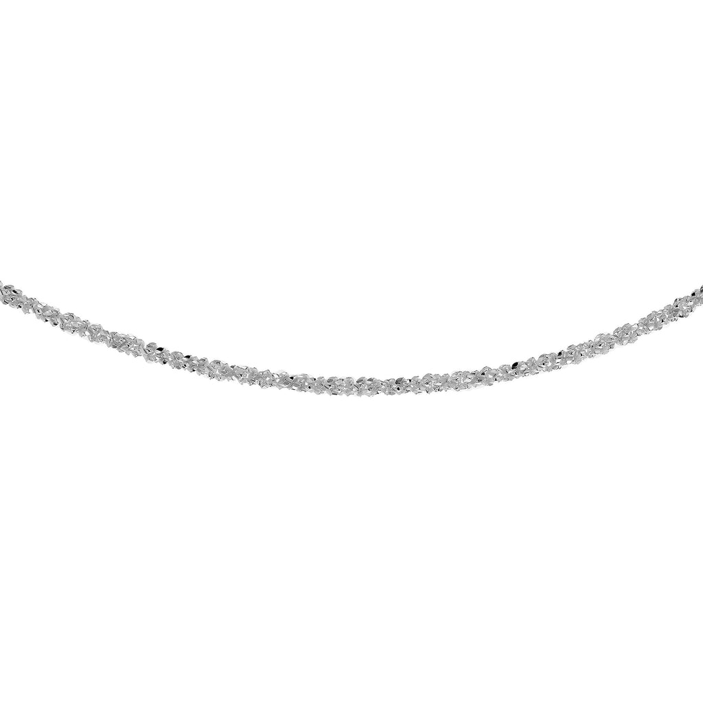 [Australia] - Tuscany Silver Women's Sterling Silver Adjustable Heart Slider 1.5 mm Tocalle Chain Necklace 