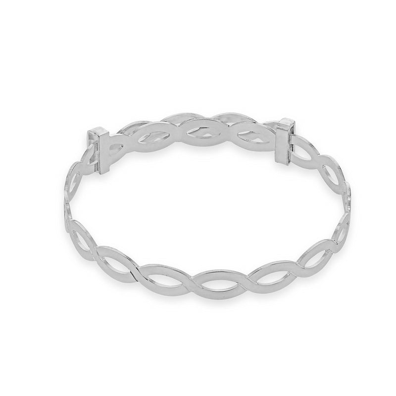 [Australia] - Tuscany Silver Sterling Silver Braided Adjustable Baby Bangle 