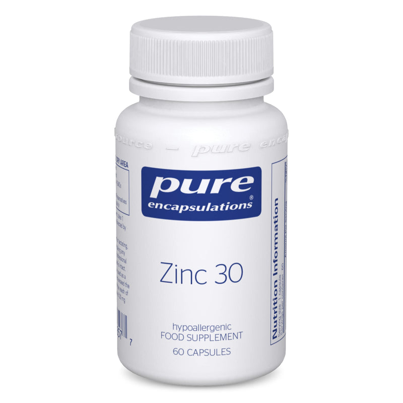 [Australia] - Pure Encapsulations - Zinc 30 - Zinc Picolinate 30mg - Highly Absorbable Hypoallergenic Immune System Supplement - 60 Capsules 60 Count (Pack of 1) 