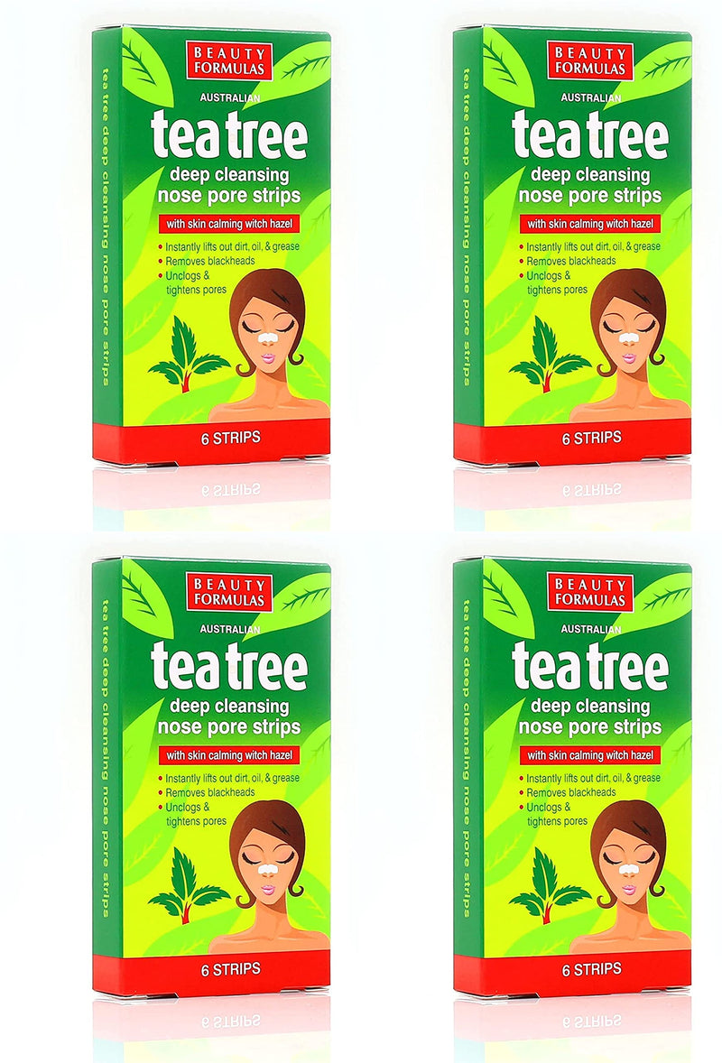 [Australia] - 24x Australian Tea Tree & Witch Hazel Nose Strips | Removes Blackheads, Unclogs & Tightens Pores 