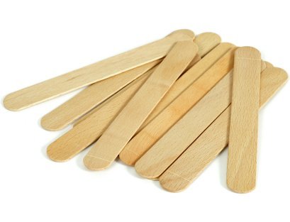 [Australia] - RELMOS Waxing Spatulas Tongue Depressors Large Wax Tatoo Hair Removal Birch Wood - Thick (Quantity: 80) 80 Count (Pack of 1) 