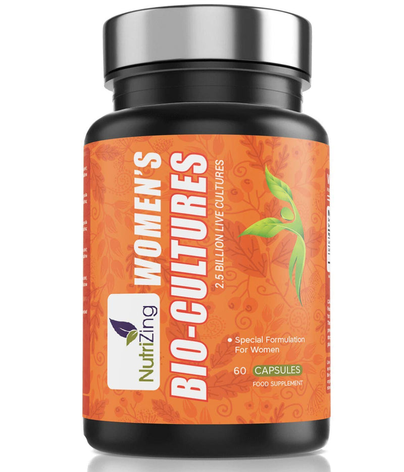 [Australia] - Live Cultures for Women. Nutritionist Formulated Special Bacterial Strains - Lactobacillus Reuteri and Lactobacillus Rhamnosus. Vegan & No Dairy. 2.5 Billion CFUs per Capsule by NutriZing 