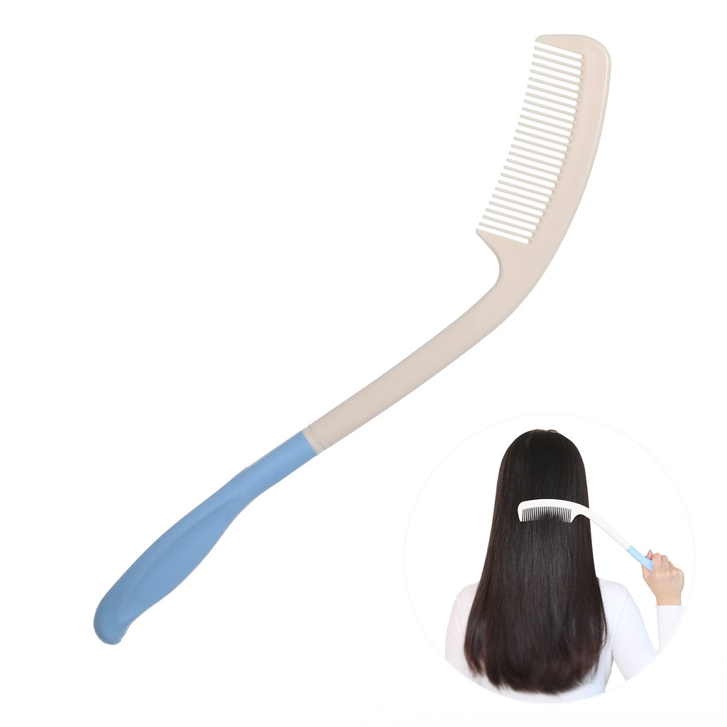 [Australia] - 15" Long Reach,Long Handle Soft Comb Beauty Hair Applicable to elderly and hand-disabled people inconvenient upper limb activities 