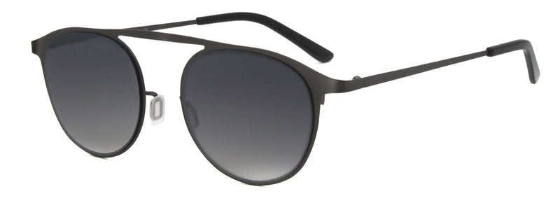 [Australia] - Small sunglasses for petite face men women teenager sunglasses classic retro round metal sunglasses fashion UV protection Grey 