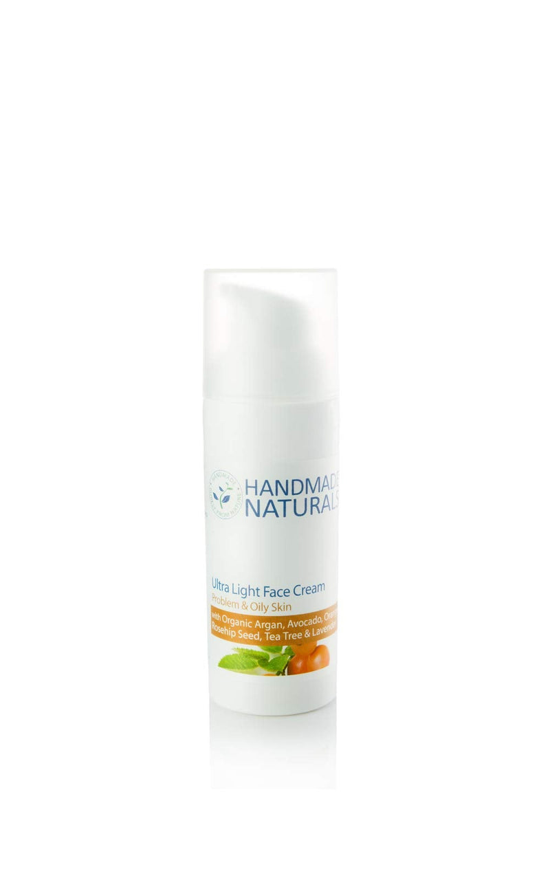 [Australia] - Handmade Naturals Ultra Light Face Cream with Organic Argan, Avocado & Witch Hazel 