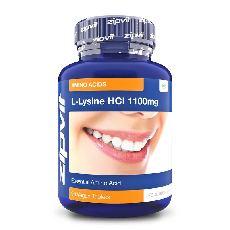 [Australia] - L-Lysine 1100mg, 90 Vegan Tablets. 1 Per Day. 3 Months Supply. Vegetarian Society Approved. 