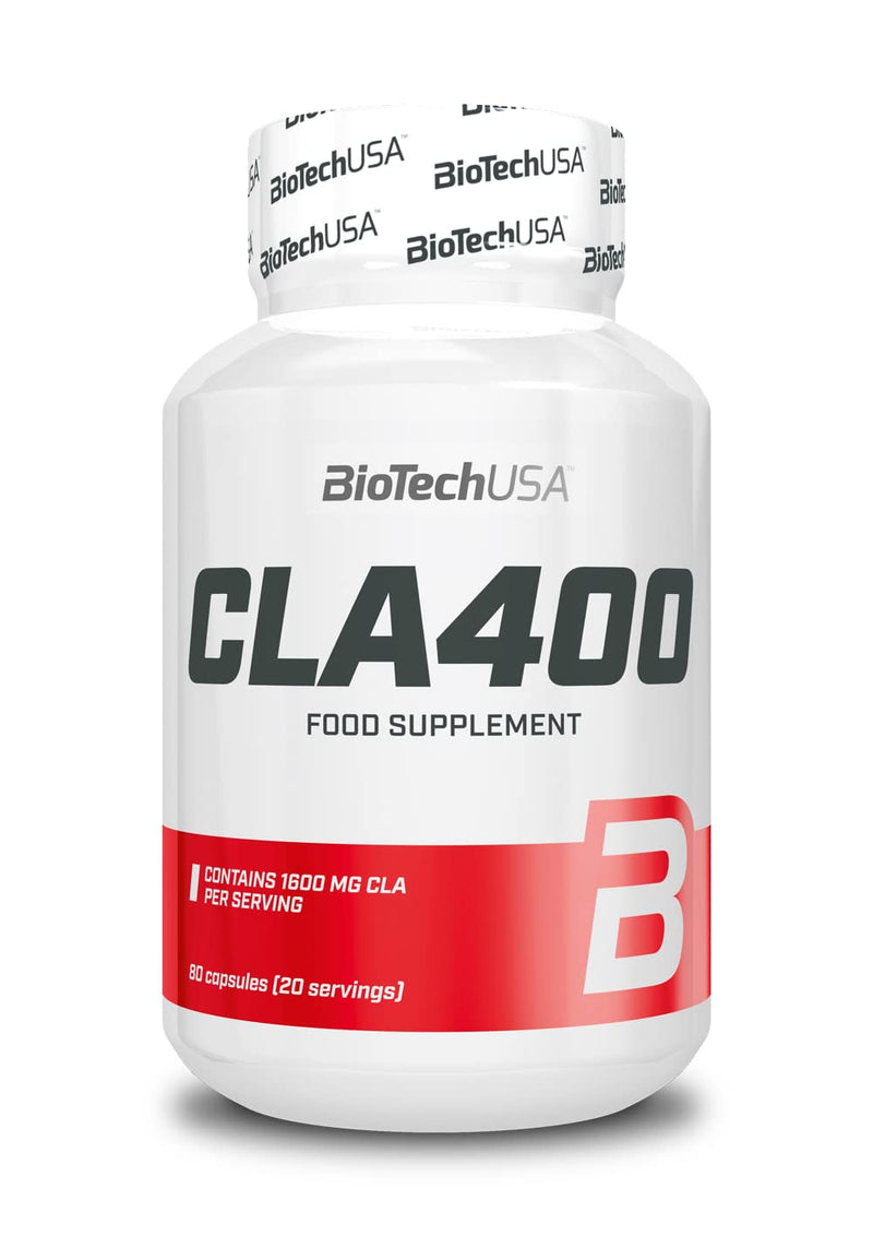 [Australia] - BioTechUSA CLA 400, Conjugated linoleic Acid containing Food Supplement softgel Capsules, 80 softgel Capsules 