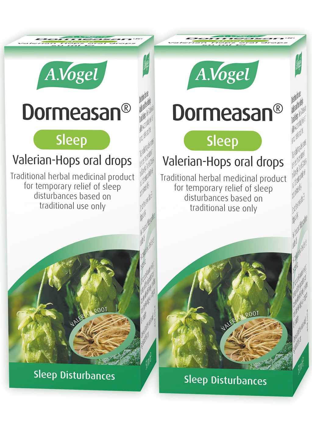 [Australia] - A.Vogel Dormeasan Sleep Valerian-Hops Oral Drops | Sleeping Aid | Extracts of Fresh Valerian Root | 116 Days Supply | (2 x 50ml) 2 x 50 ml 