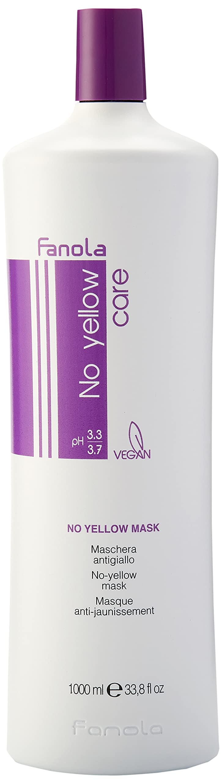 [Australia] - Fanola No Yellow - No-Yellow Mask, 1000 ml, Extra Violet Pigment 