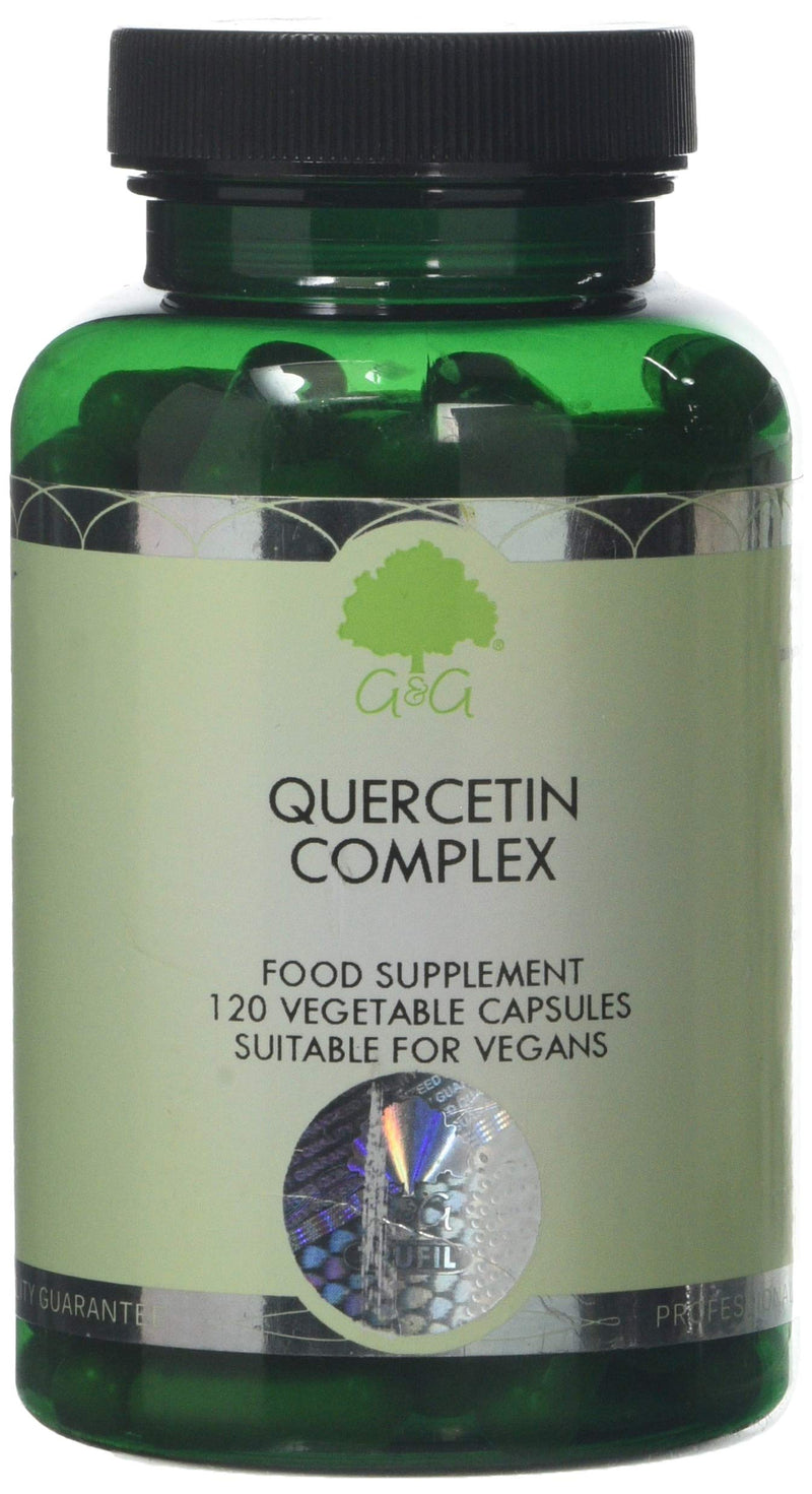 [Australia] - Quercetin Complex | 300 mg of Quercetin per Capsule | Quercetin, Bromelain, Vitamin C, Vitamin B5 | 120 Vegan Capsules | G&G Vitamins 