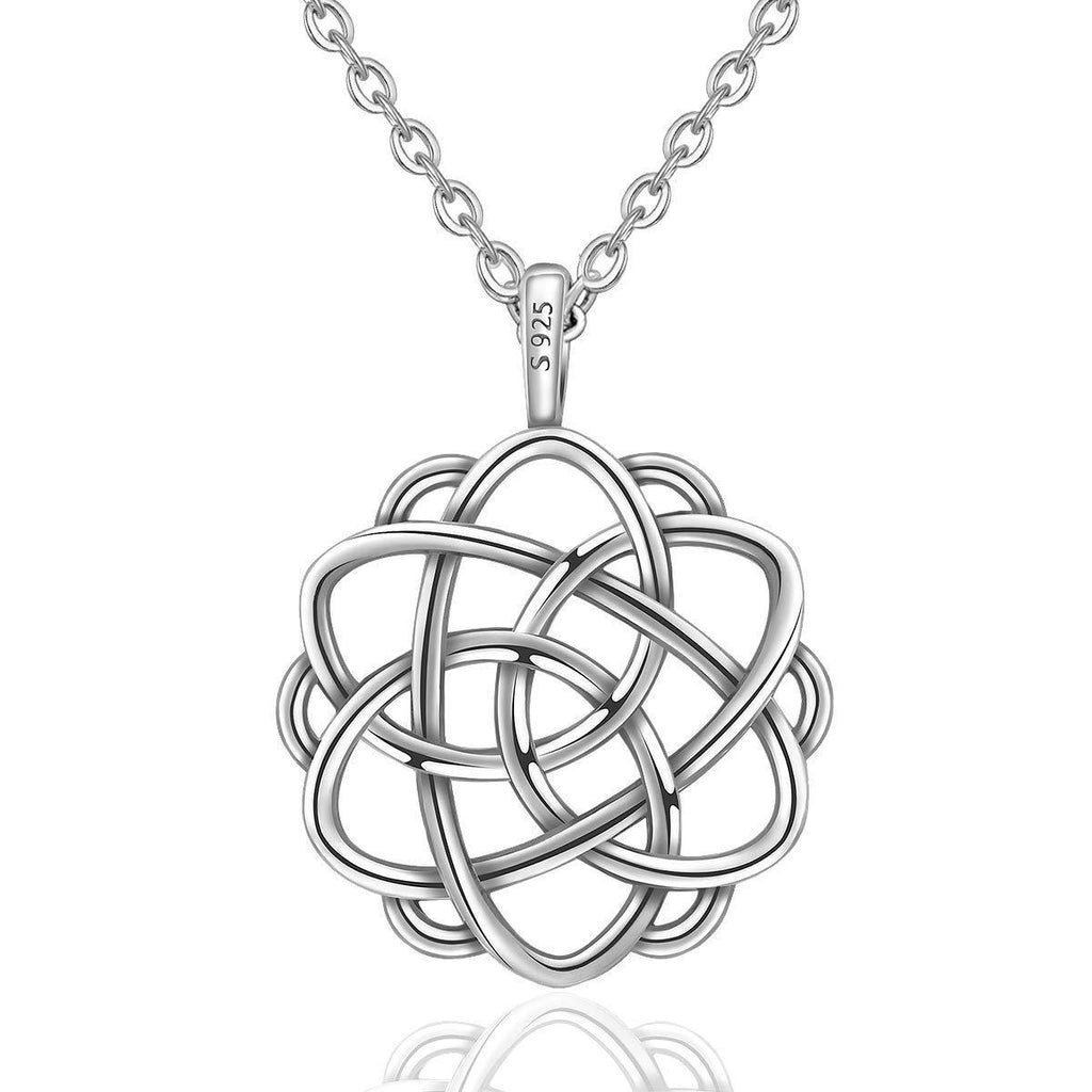 [Australia] - AEONSLOVE Celtic Infinity Necklace for Women Sterling Silver Irish Endless Love Lucky Pendant Celtic Knot Jewellery Gifts For Wife Ladies Mum Girlfriend Celtic-098 