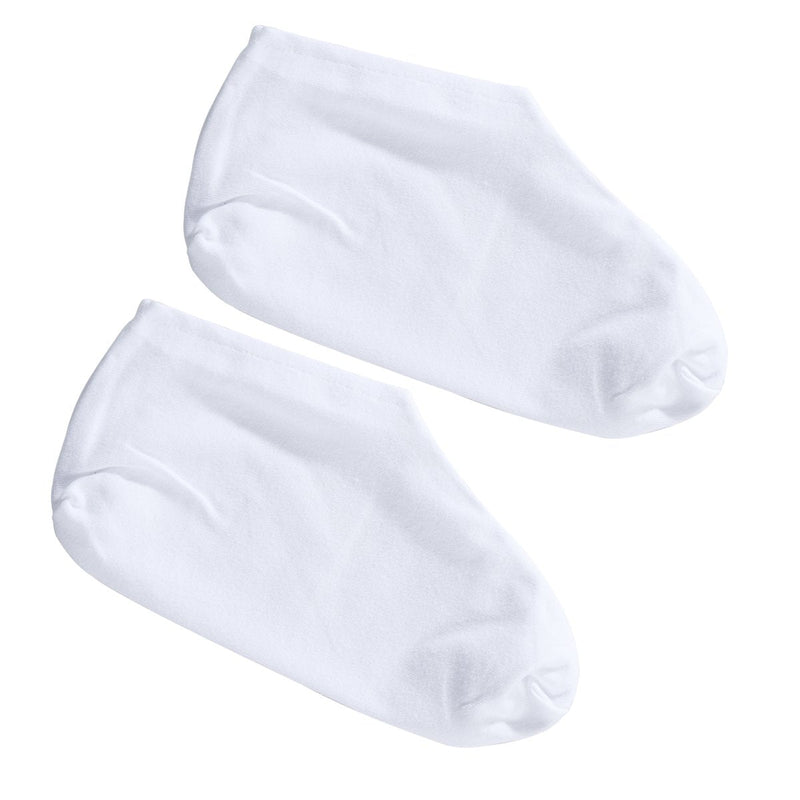 [Australia] - FRCOLOR 6 Pairs Cotton Moisture Socks Foot Spa Socks Moisturising Socks for Dry Hard Cracked Skin, White 