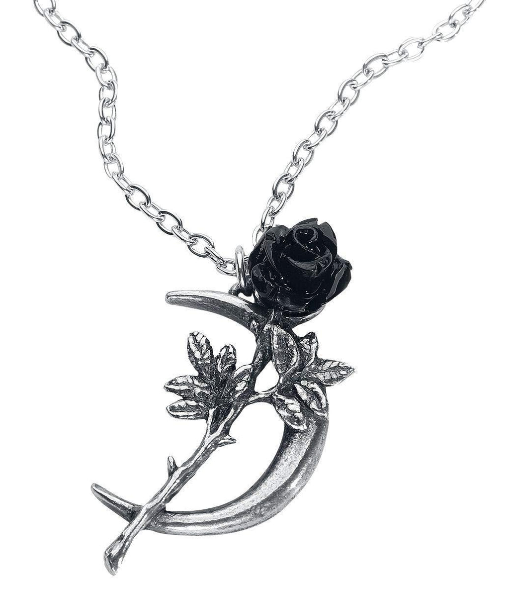 [Australia] - Alchemy Gothic New Romance Women Necklace Silver-Coloured, Pewter, 