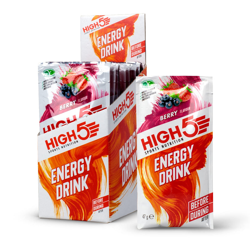 [Australia] - HIGH5 Energy Hydration Drink Refreshing Mix of Carbohydrates and Electrolytes (Berry, 12 x 47g) Berry 47 g (Pack of 12) 
