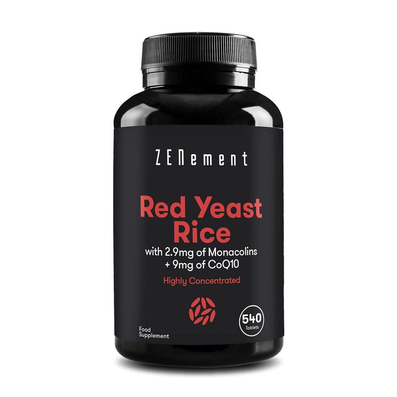 [Australia] - Zenement | Red Yeast Rice with 9mg of CoQ10, 540 Tablets | Vegan, Gluten-Free, Citrinin Free 