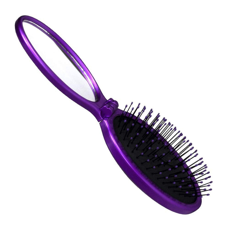 [Australia] - WetBrush POP and GO Detangler Travel Sized Hairbrush Flexible Bristles Suitable for All Hairtypes Purple 