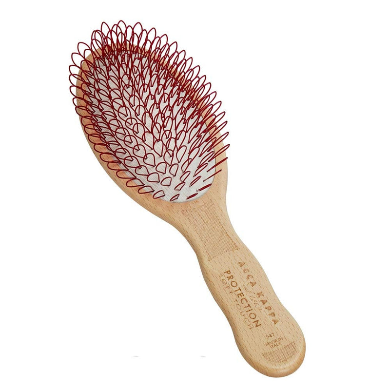 [Australia] - Acca Kappa Protection Beech Wood Looped Nylon Oval Brush Extra Soft 