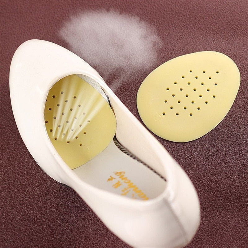 [Australia] - CAREOR 3 Pairs Front Pad Half Insoles, Metatarsal Forefoot Shoes Pads Cushions Silicone Holes Design High Heels Gel Cushions Shoe Inserts for Women (Beige) Beige 