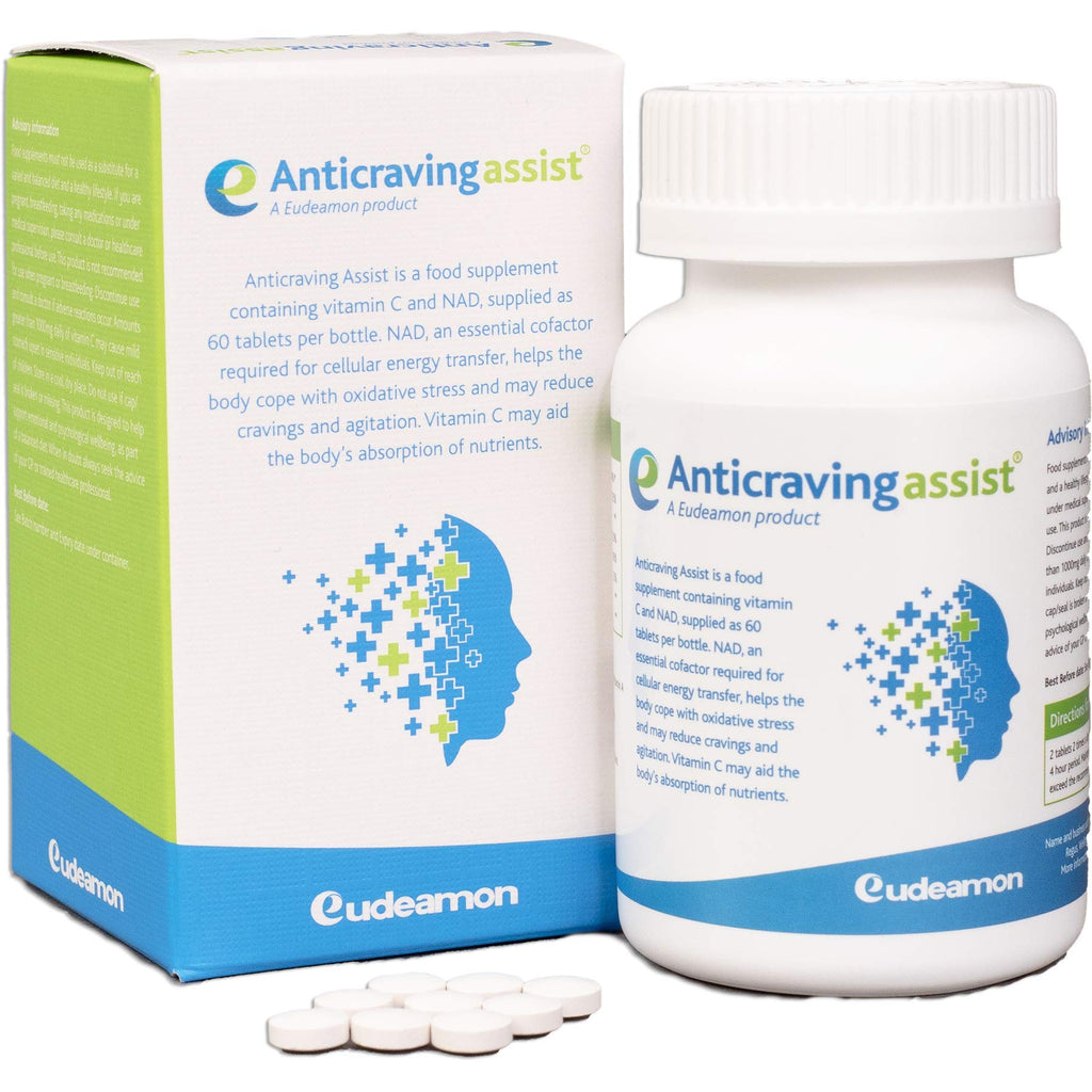 [Australia] - Eudeamon Anticraving Assist | High Strength NAD | Designed to Control and Eliminate Cravings | Anti Addiction | 60 Capsules | Suitable for Vegetarians 