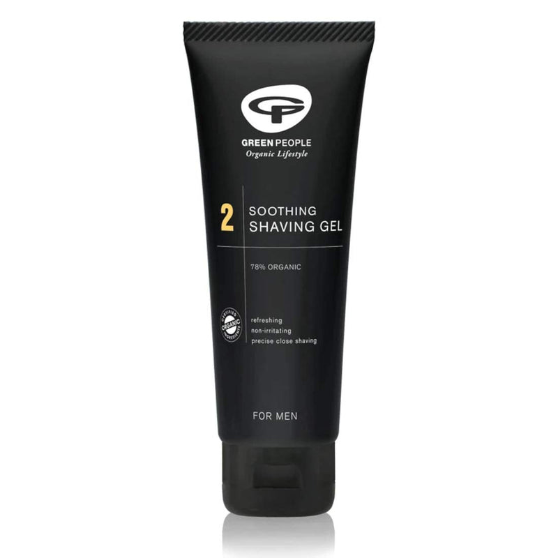 [Australia] - Green People for Men No.2 Soothing Shaving Gel 100ml | Natural & Organic Men’s 2-in-1 Shaving Gel & Face Wash | Gentle on Sensitive Skin | SLS Free, Paraben Free & Ethanol Free | Cruelty Free & Vegan 