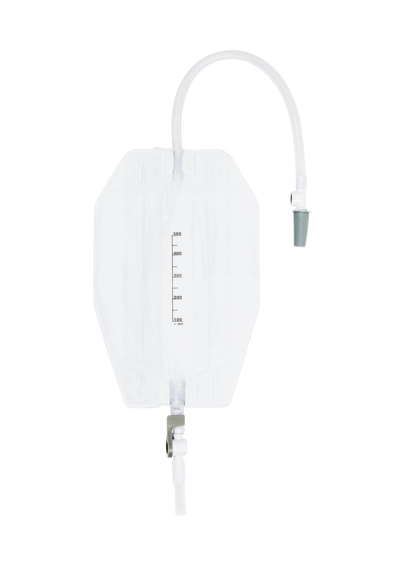 [Australia] - 1Pc Urine Leg Bag 500ml Long Tube - Lever Tap Valve - Fabric Back – Sterile Drainage Leg Bag 1Pc Urine Leg Bag 500ml Long Tube 