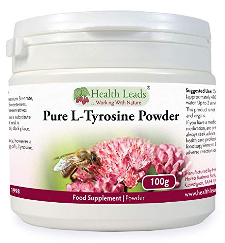 [Australia] - Pure L-Tyrosine Powder 100g, Pharmaceutical Grade, Amino Acids The Building Blocks of Life, Sports & Active Nutrition from Health Leads UK 