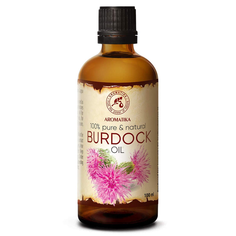 [Australia] - Burdock Seed Oil 100 ml - 100 % Pure & Natural - Arctium Lappa Root - Best Hair Oil - great benefits for Skin - Hair - Face - Body care - Glass Bottle - Oils Burdock 