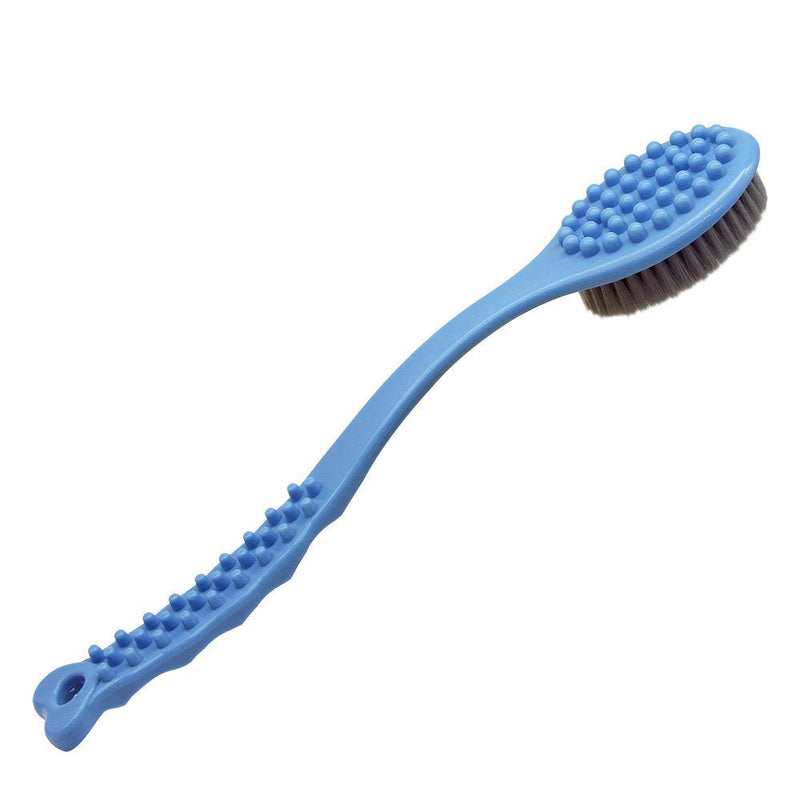 [Australia] - QiCheng&LYS Bath Brush with Long Handle,Back Cleaning Brush,Back Scrubber -Bath & Shower Body Brush -14in (Blue) Blue 
