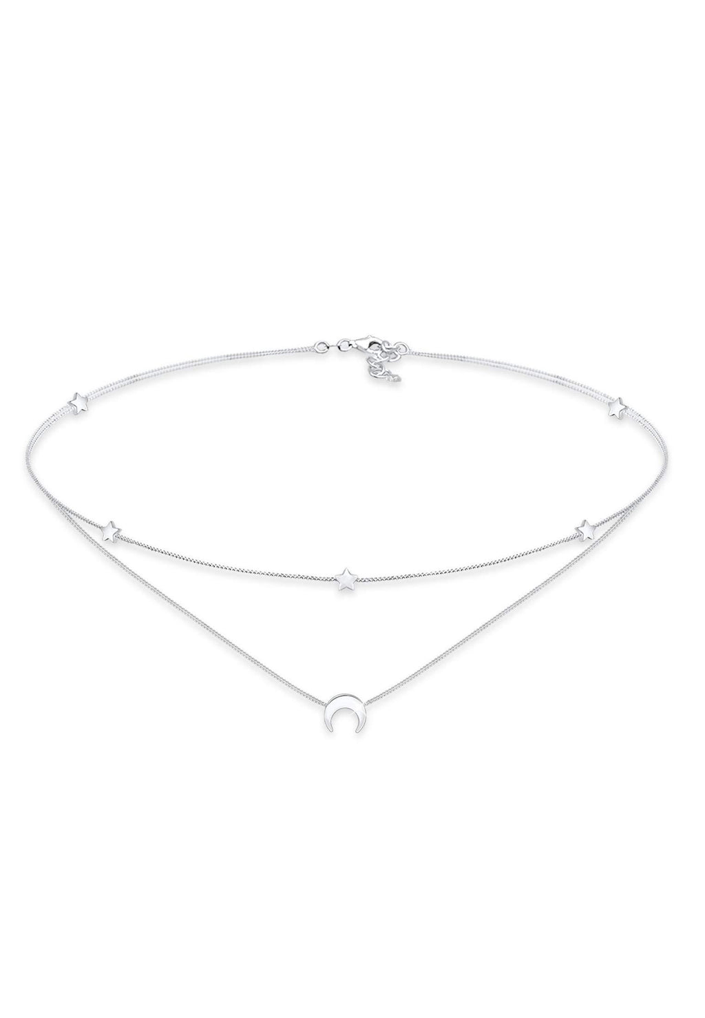 [Australia] - Elli Necklace Women Layer Look Astro Pendant Trend in 925 Sterling Silver 36 