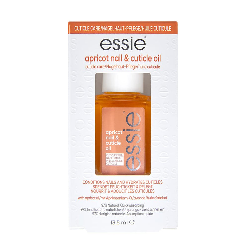 [Australia] - essie Nail Care Cuticle Apricot Oil, Nourishing, Softening, Moisturizing Treatment, Heal and Repair At Home Manicure Oil 13.5 ml 