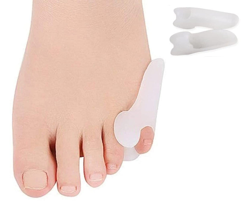 [Australia] - Pedimend Silicone Gel Small Toe Bunion Corrector - Pinky Toe Protectors for Bunions Treatment - Tailor's Bunion Pads - Protect Pinkie Toe from Rubbing & Hurt - Unisex - Foot Care (1PAIR - 2PCS) 1pair - 2pcs 