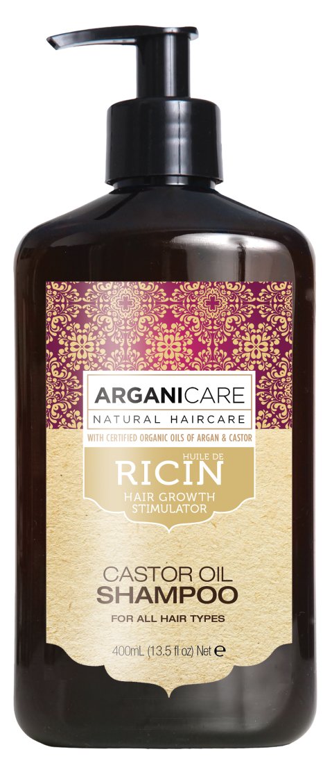 [Australia] - Arganicare Castor Oil Shampoo, Hair Growth Stimulator with Certified Organic Argan and Castor Oils. 400ml 