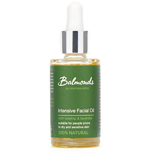 [Australia] - Balmonds Intensive Facial Oil 30 ml - 100% Natural Oil with Rosehip and Vitamin E - Hydrating, Nourishing & Moisturising Oil Serum 