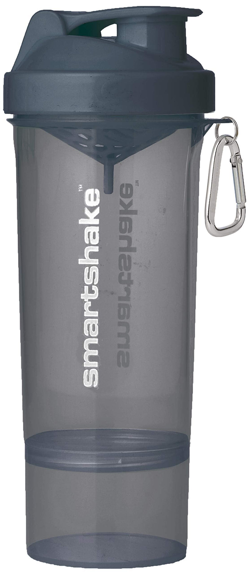 [Australia] - Smartshake Slim Bottle Shaker Cup with 500 ml Capacity, Stormy Grey, 1 Units 
