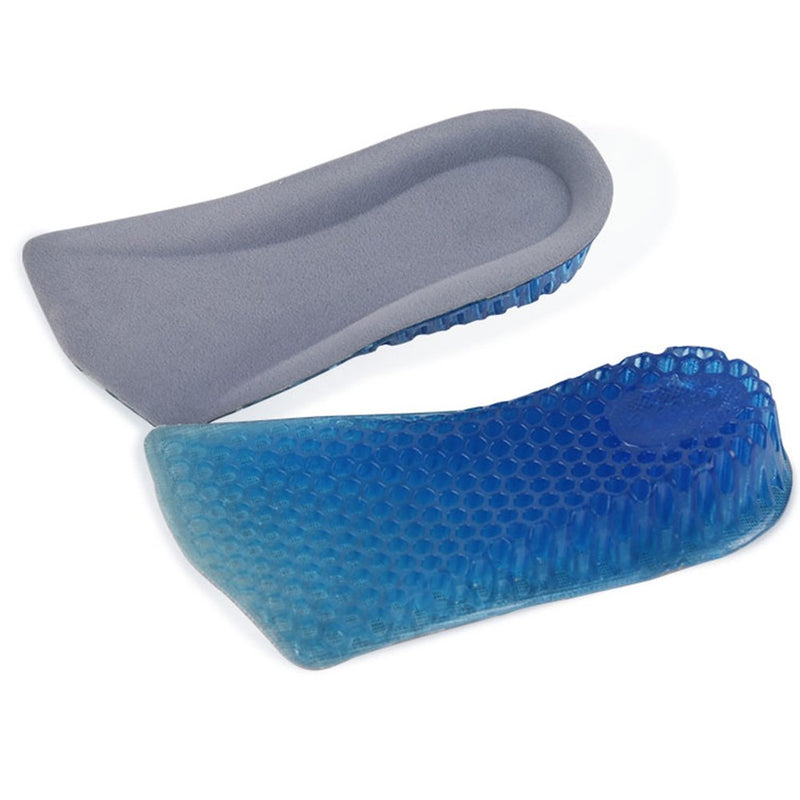 [Australia] - Healifty 3cm Heel Lift Inserts Silicone Height Increase Insole Invisible Height Increase Half Pads for Men Women (Sky Blue) 