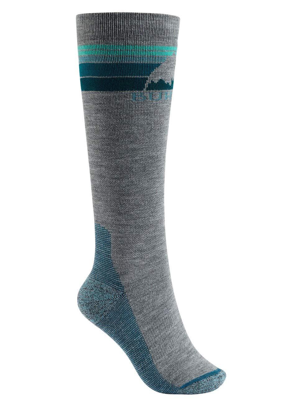 [Australia] - Burton Women's Emblem Midweight Socks M\L Gray Heather 