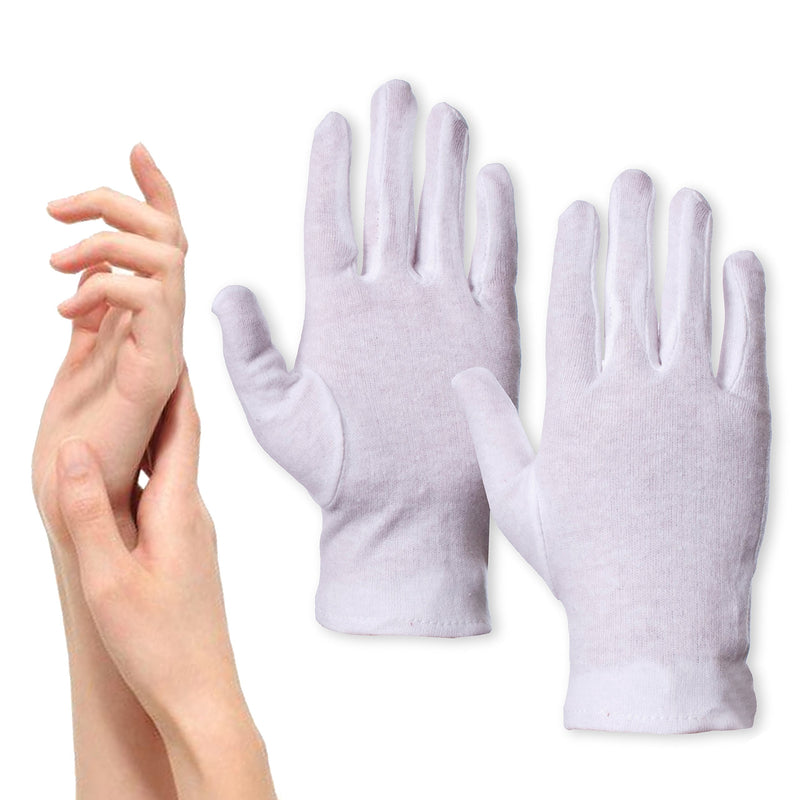 [Australia] - 8x Cotton Dermatological Gloves for Moisturising/Softening Skin Care & Eczema Prone Skin 