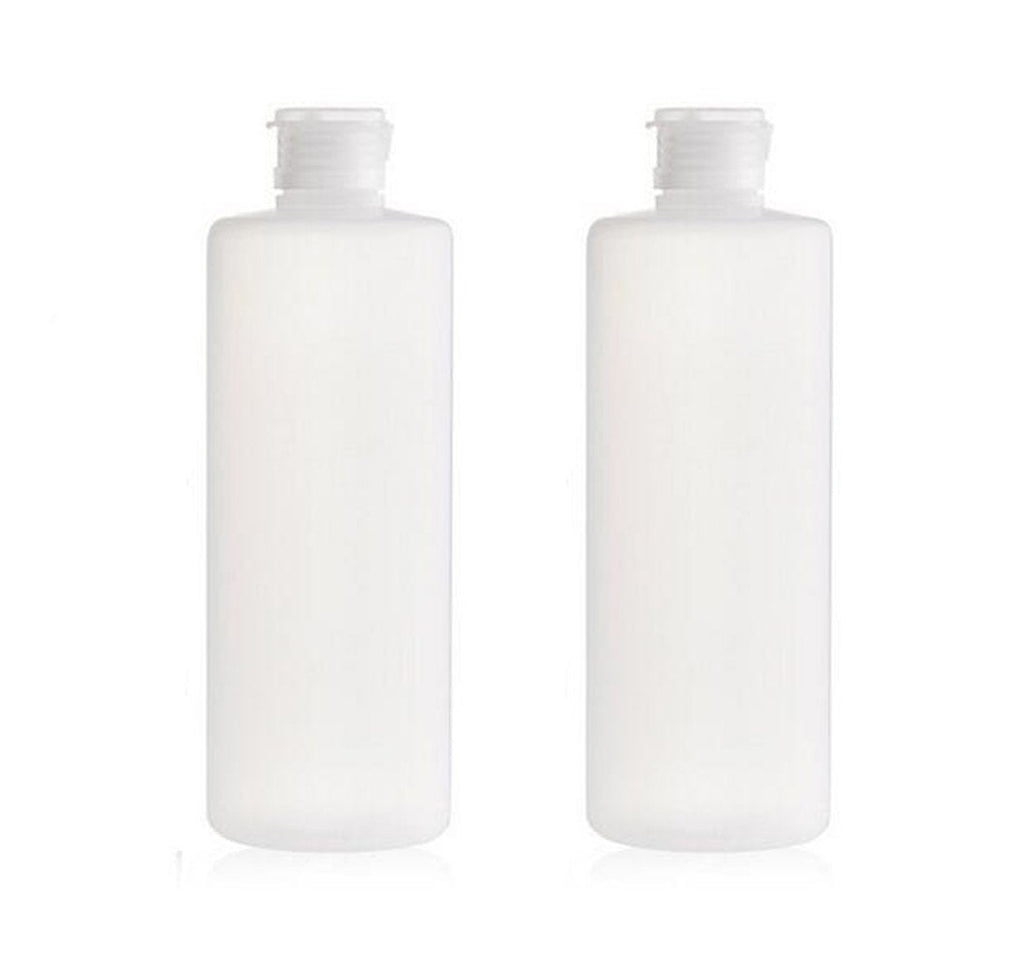 [Australia] - 2PCS Empty Refillable Plastic Clear Soft Tube Squeeze Bottle Jars with Flip Cover Cosmetic Makeup Packing Storage Holder Containers for Toner Lotion Shower Gel Shampoo (400ml/14oz) 