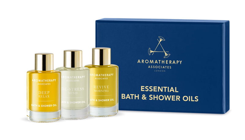 [Australia] - Aromatherapy Associates Gift Sets, Essential Bath & Shower Oil Gift Collection - 2X 9ml of Deep Relax, De-Stress Mind and Revive Morning Bath & Shower Oils. 