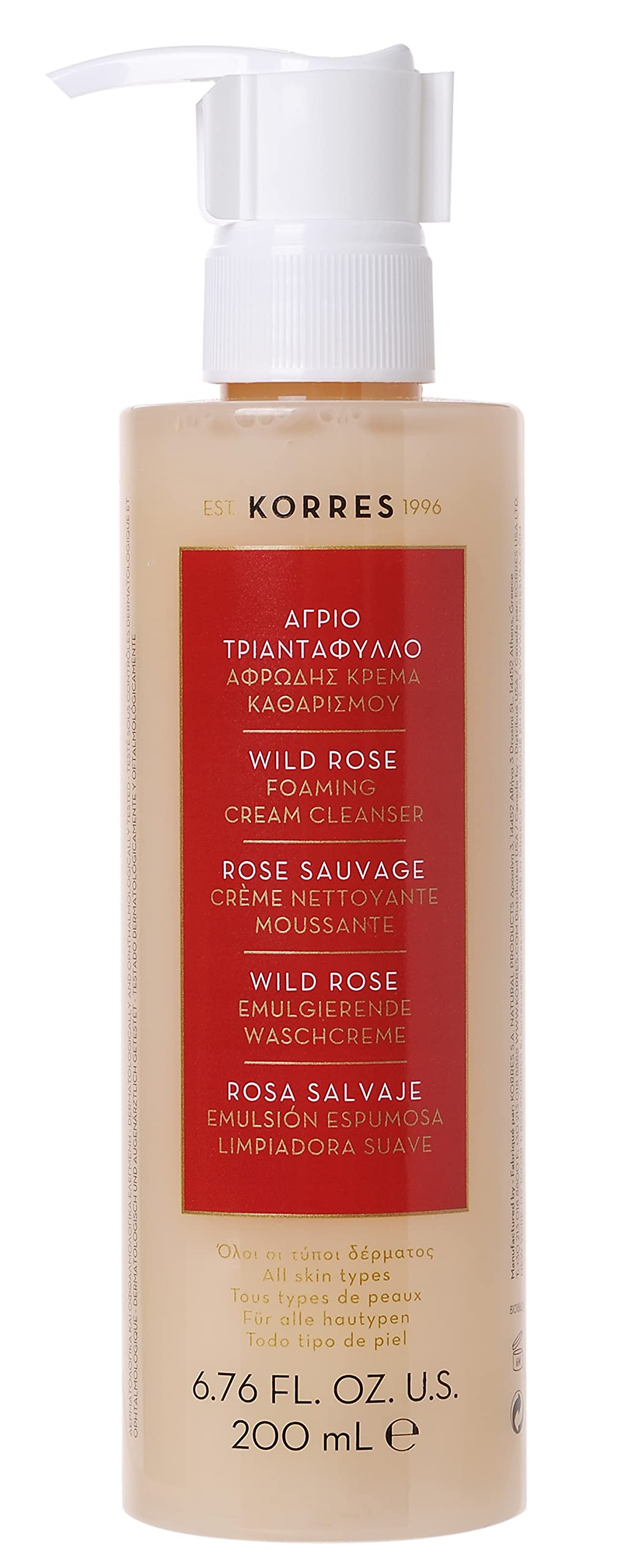[Australia] - KORRES WILD ROSE Foaming Cream Cleanser 