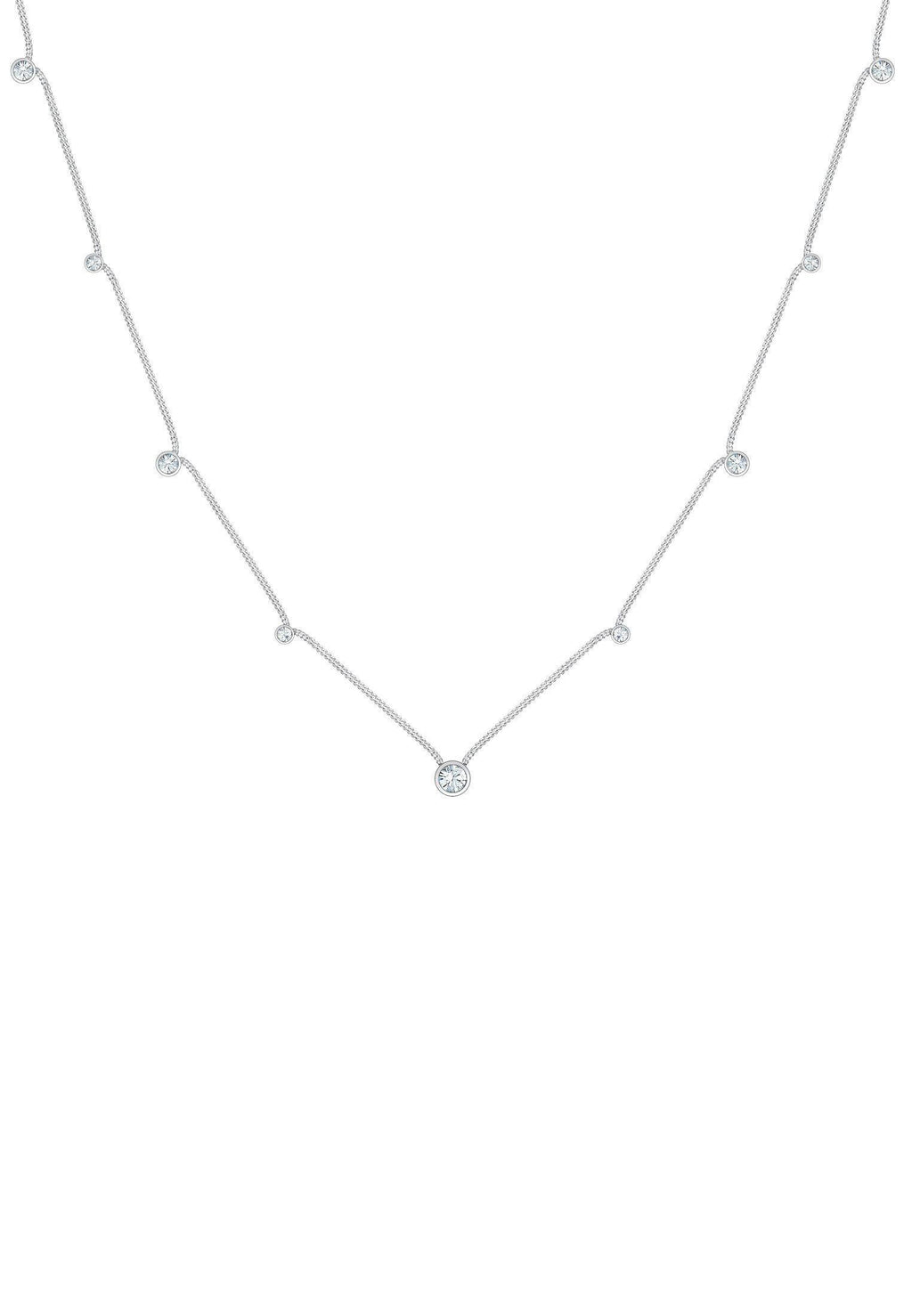 [Australia] - Elli Women's Silver Chain Necklace 0104221118_40 - 40cm length 