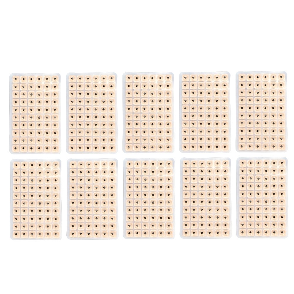 [Australia] - 600Pcs Disposable Ear Press Seeds Acupuncture Vaccaria Plaster Bean Acupoint Massage Pad Tool 