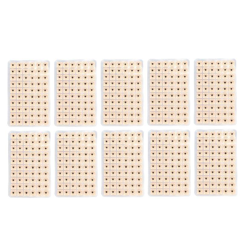 [Australia] - 600Pcs Disposable Ear Press Seeds Acupuncture Vaccaria Plaster Bean Acupoint Massage Pad Tool 