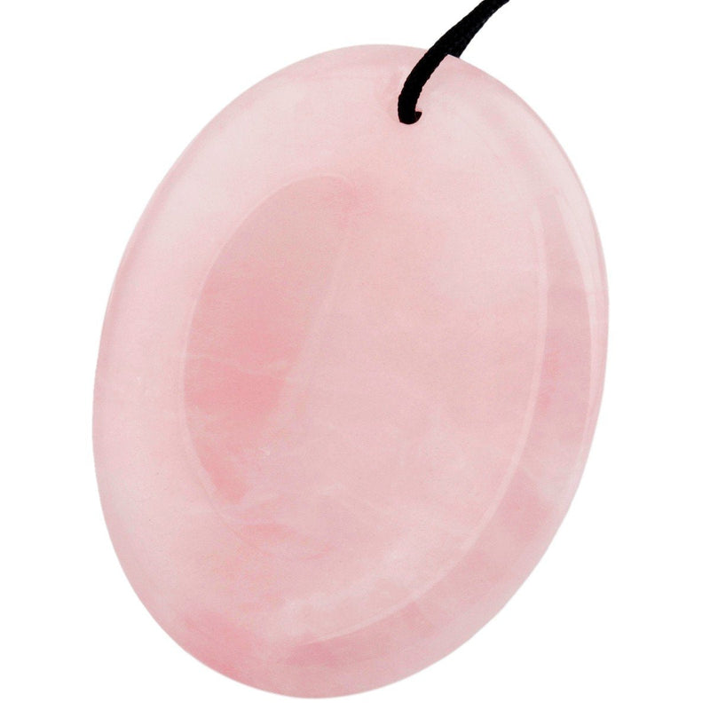 [Australia] - mookaitedecor 1Pc Natural Rose Quartz Thumb Stone,Pocket Palm Worry Stone Healing Crystal Meditation Stress Relief,Top Drilled 1pc Rose Quartz 