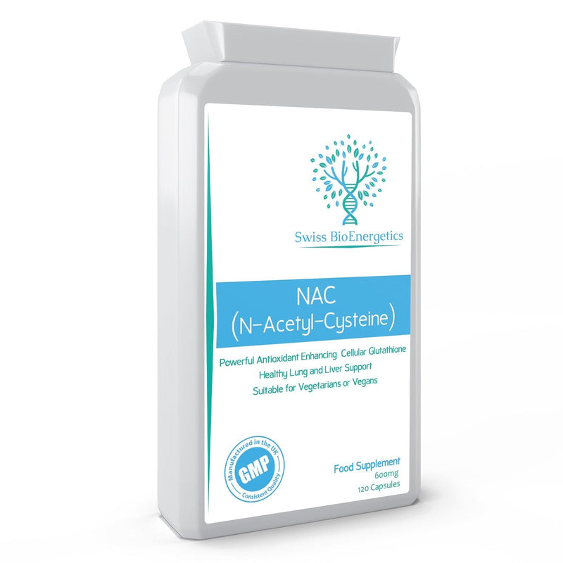 [Australia] - N-Acetyl Cysteine (NAC) 600 mg 120 Capsules - UK Manufactured and Suitable for Vegans & Vegetarians 