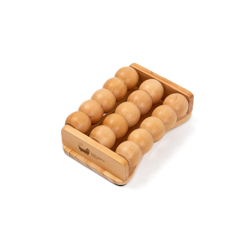 [Australia] - Eco Bath London Foot Massager Roller - Wooden Massage Roller for Plantar Fasciitis, Stress Relief, Heel and Arch Pain - Perfect Relaxation Gift for Men, Women 