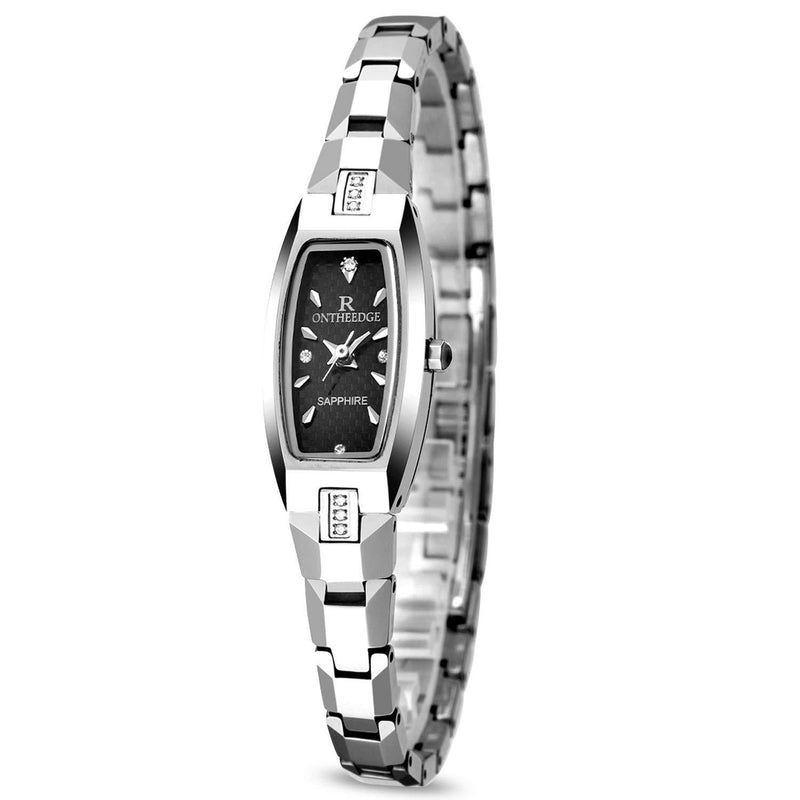 [Australia] - RORIOS Fashion Quartz Watches Tungsten Steel Band Elegant Wrist Watch for Girl/Women Silver 